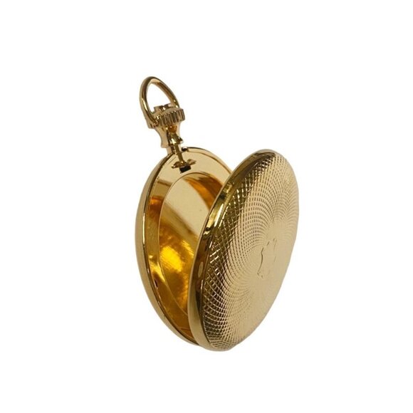 Vintage Gold Plated Pocketwatch Case Locket Shield Crest A La Carte - Picture 4 of 10